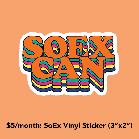 $5/month: SoEx Vinyl Sticker (3 inches x 2 inches)